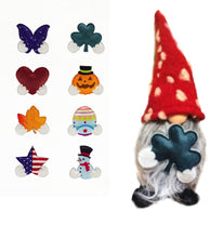 Lazy Gnome | All-Season Décor |  Picnic Red with 8 adorable & interchangeable symbols